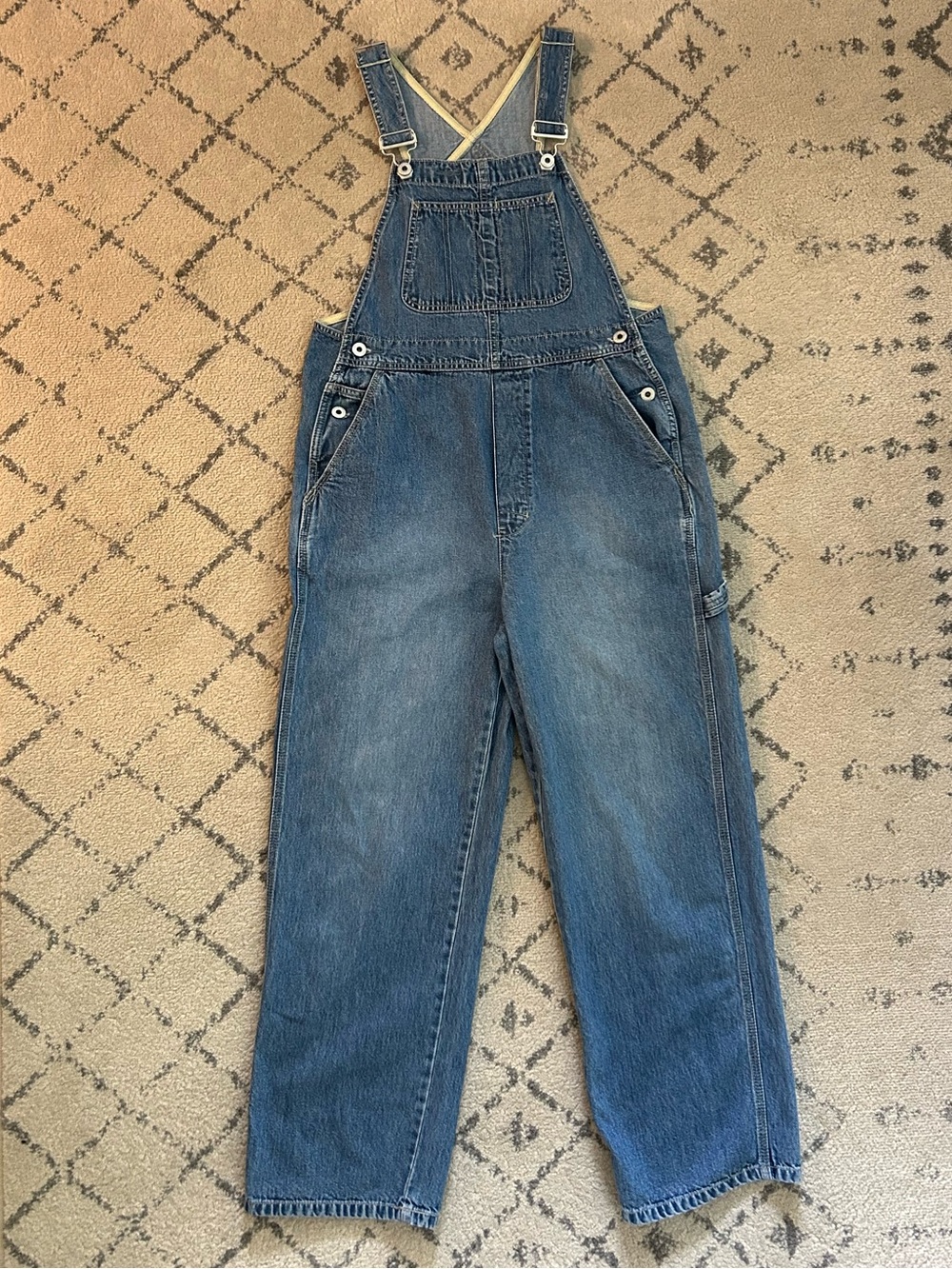 GAP Women’s Vintage Y2K Relaxed Fit Denim Overalls - Made in Year 2000